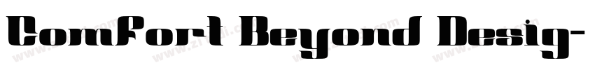 Comfort Beyond Desig字体转换